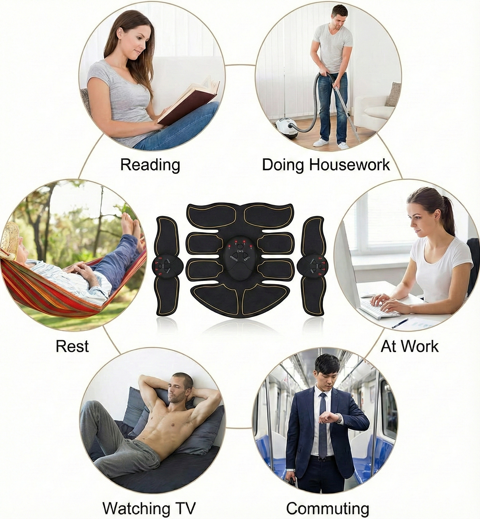 Smart ABS Trainer – 6-Pad Muscle Builder